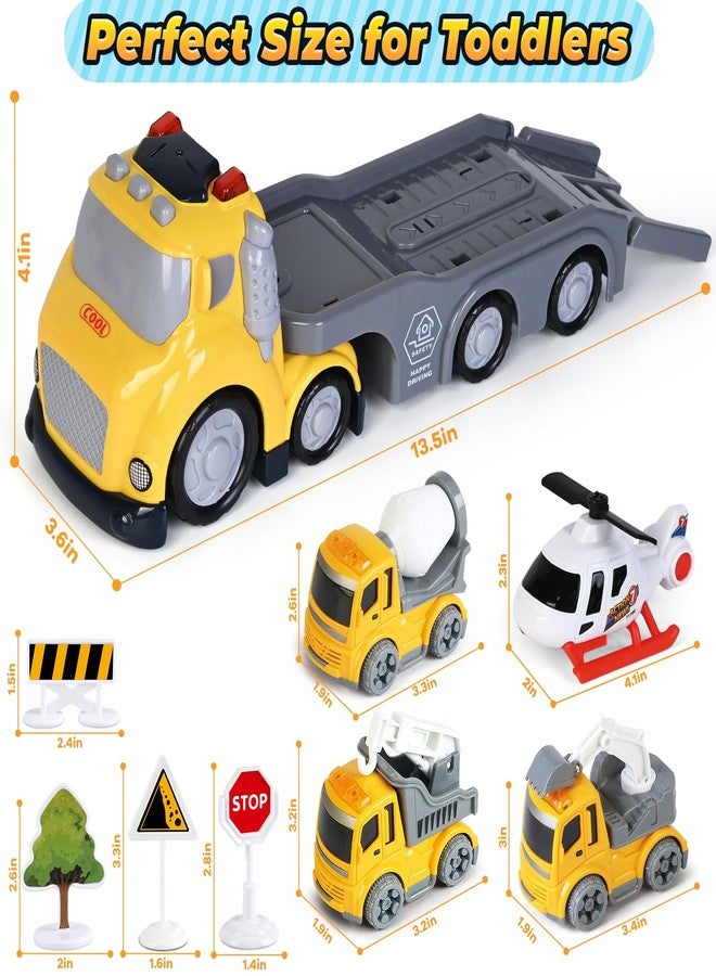 ShyLizard Toddlers Truck Toys,Boy Toys Gifts for 1 2 3 Years Old,5 in 1 Construction Transport Truck with Lights & Sounds,Ideal Birthday for Baby Toddler 12-18M+ - Image 2